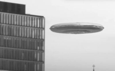 Ethereal Encounter: Mysterious UFO Emerges Silently in the German Sky
