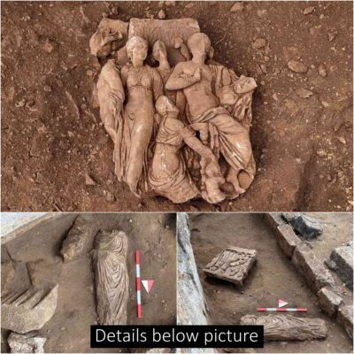 A female statue believed to belong to the 2nd century AD and two frieze fragments depicting mythological scenes were unearthed in Türkiye