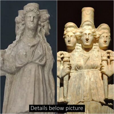 In Turkey’s Mersin, a statue of Goddess Hecate with three heads was unearthed