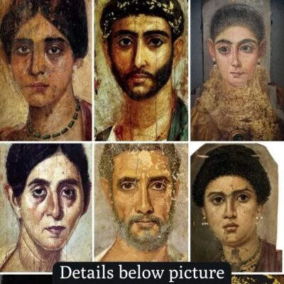 In over a century, archaeologists have discovered the first set of full-color portraits of Egyptian mummies