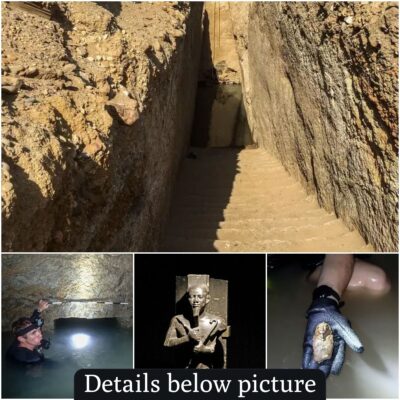 The underwater tomb of a powerful pharaoh has been discovered by divers exploring a 2,300-year-old pyramid